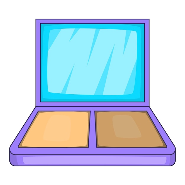 Icono de la paleta de maquillaje Ilustración de dibujos animados del ícono vectorial de la paletta de maquillajes para el diseño web