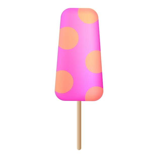 Icono de paleta naranja rosa Caricatura de icono de vector de paleta naranja rosa para diseño web aislado sobre fondo blanco