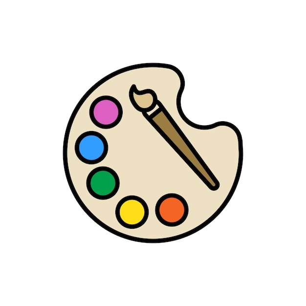 El icono de la paleta
