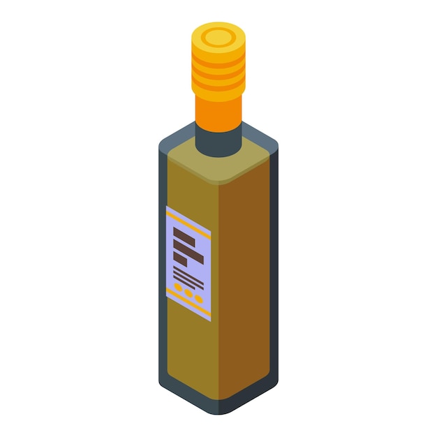 Icono de palma de aceite vector isométrico Cocina de alimentos Semilla de nuez