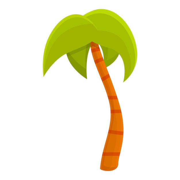 Icono de palma grande Icono vectorial de palmera grande para el diseño web aislado sobre fondo blanco