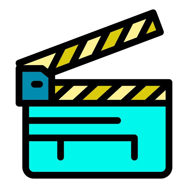 El icono de la palmada es el contorno del icono del vector de la palmata, el color es plano y aislado.