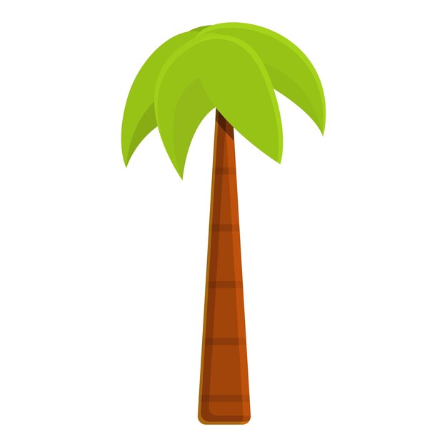 Icono de palmera brillante Icono vectorial de palma brillante para el diseño web aislado sobre fondo blanco