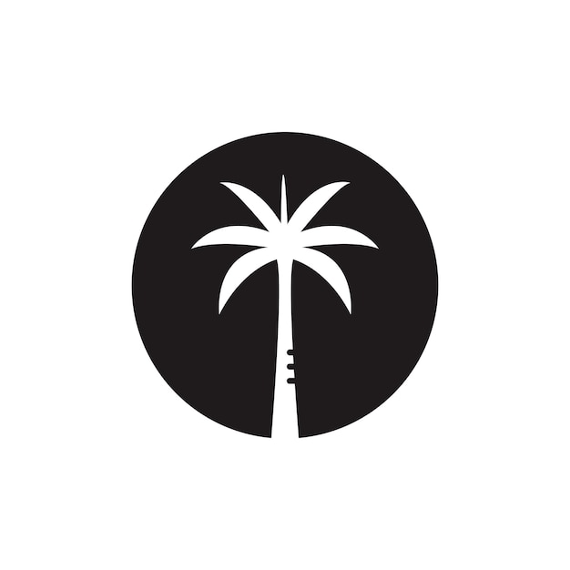 Icono de palmera. logotipo de palmera.