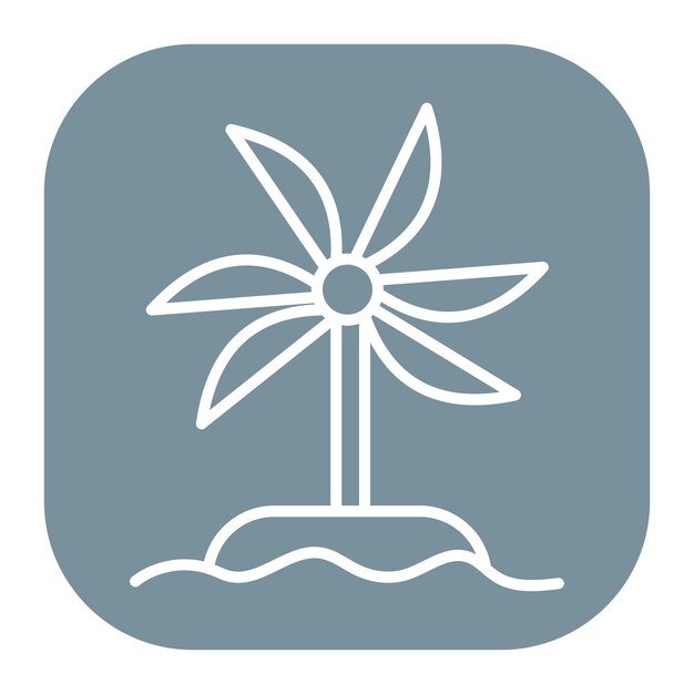 El icono de la palmera