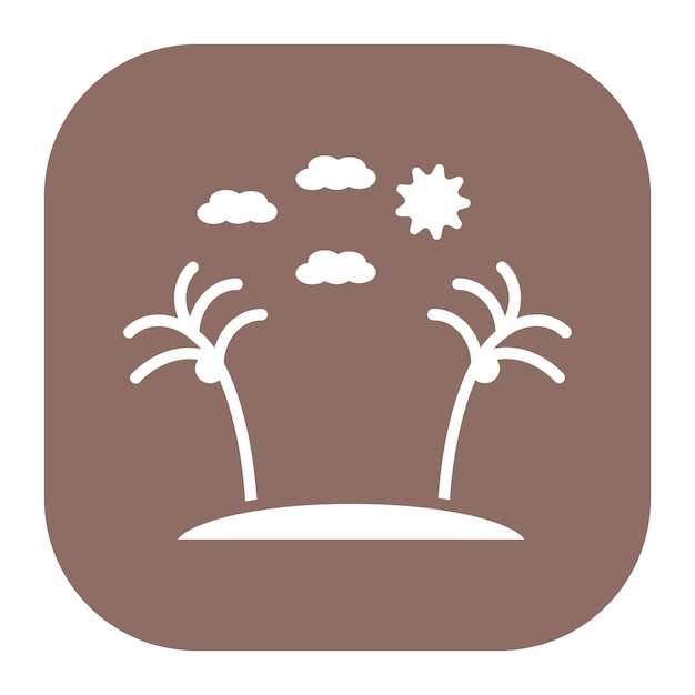 El icono de la palmera
