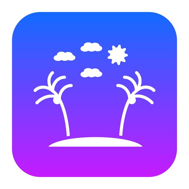 El icono de la palmera