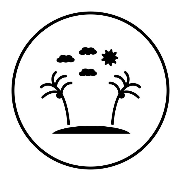 El icono de la palmera