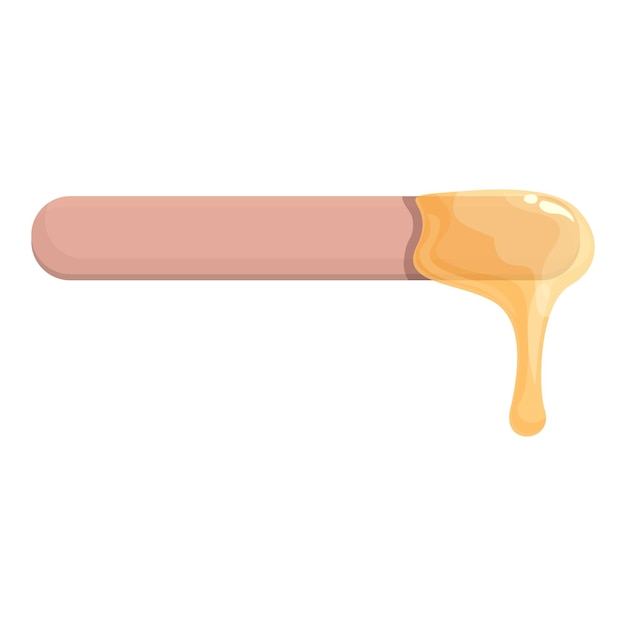 Icono de palo de terapia de cera vector de dibujos animados Vela aromática Decoración del hogar