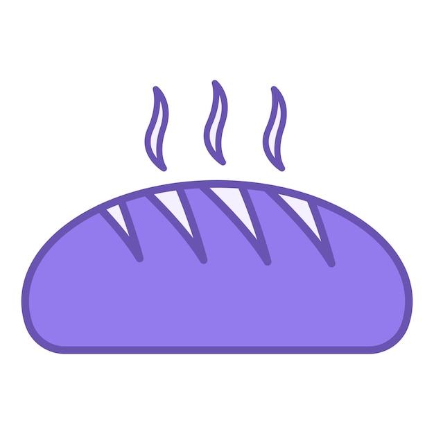 Icono de pan de colores