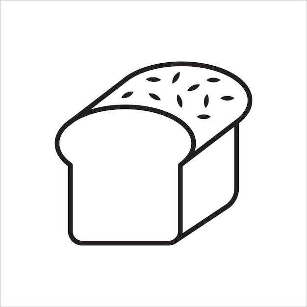 icono de pan diseño simple arte eps 10