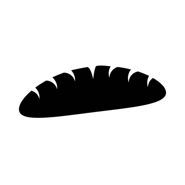 icono de pan Diseño vectorial de pan y señal de alimentos pan de pan