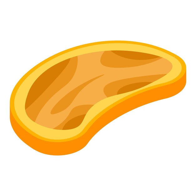 Icono de pan de mantequilla de maní Isométrico de icono de vector de pan de mantequilla de maní para diseño web aislado sobre fondo blanco