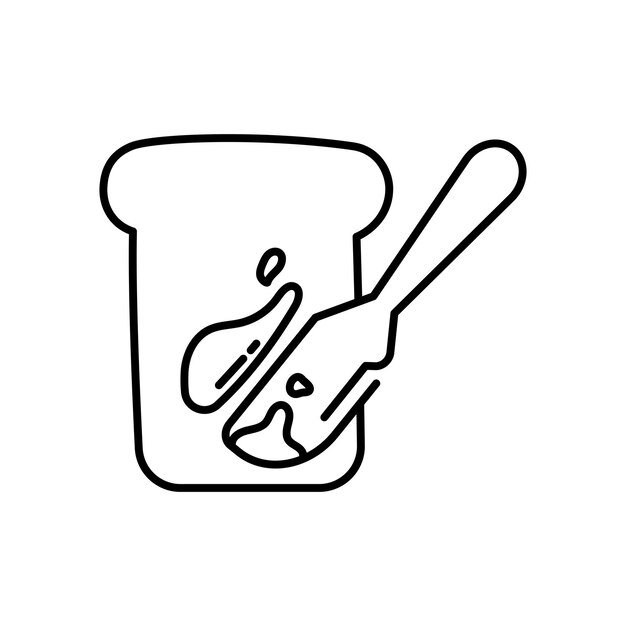 El icono del pan de mermelada