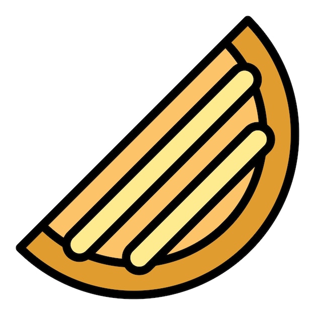 Vector el icono de la panadería del contorno del vector de la cocina de azerbaiyán el pilaf árabe es de color plano