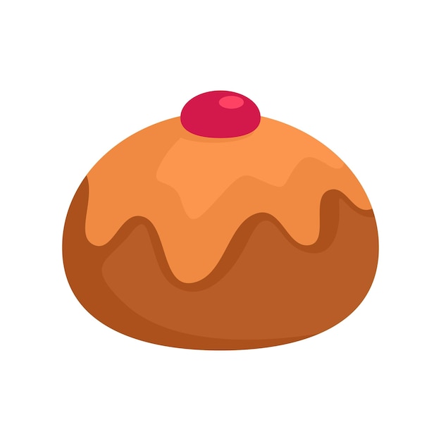 Icono de panadería dulce judía Ilustración plana del icono de vector de panadería dulce judía para diseño web
