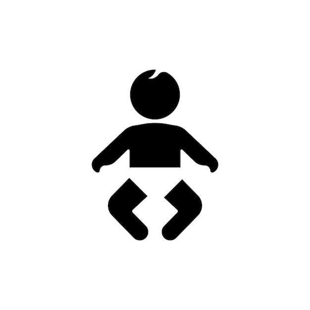 El icono del pañal de bebé