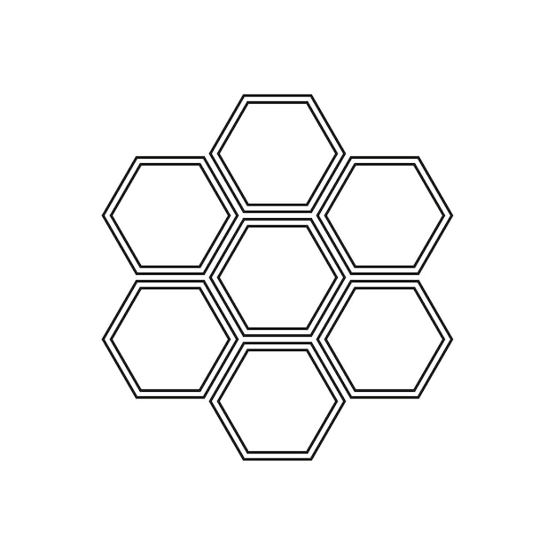 Icono de panal Ilustración vectorial EPS 10 imagen de stock
