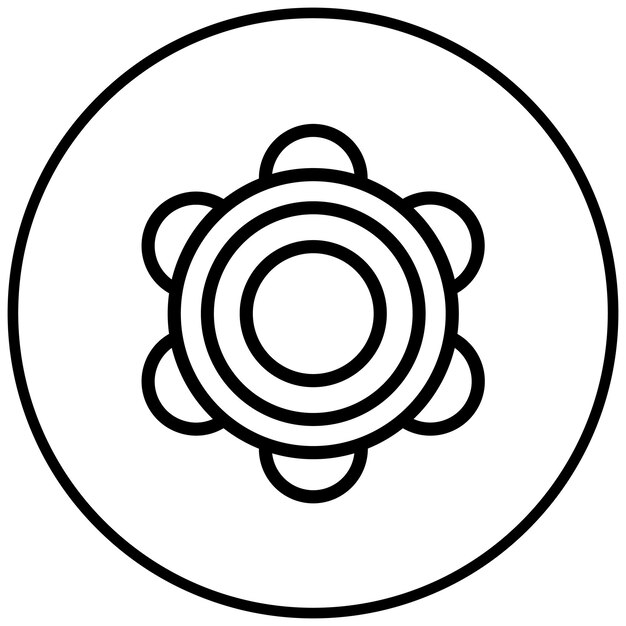El icono de la pandereta