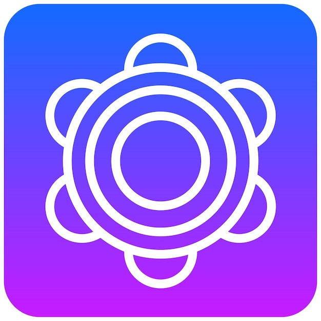 El icono de la pandereta