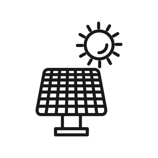 icono del panel solar