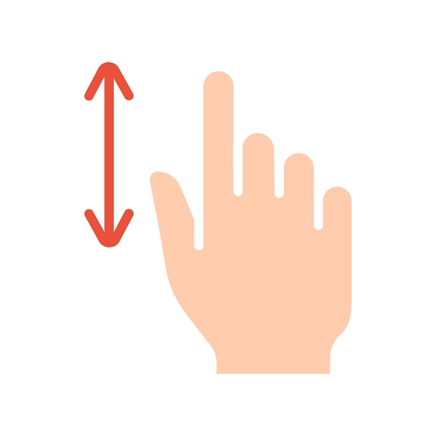 Icono del panel táctil Dedo índice Haga doble clic Disminución Aumento Rotación Aproximación Presione Deslizar Haga clic Flecha Sensor girar Zoom en tiempo de respuesta de movimiento x2