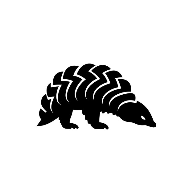 Icono de pangolín en fondo blanco Ilustración vectorial simple