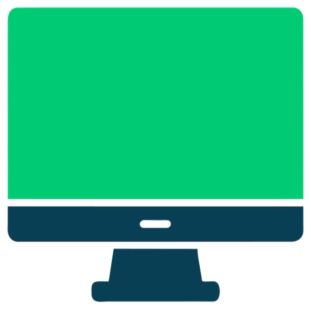 icono de la pantalla verde del ordenador