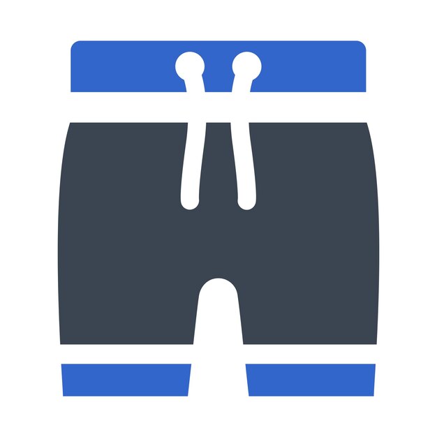 El icono de los pantalones cortos de natación