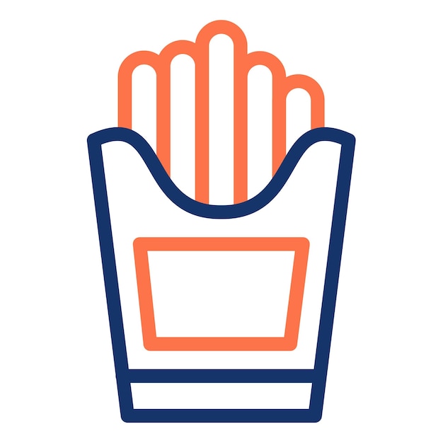 Icono de papas fritas