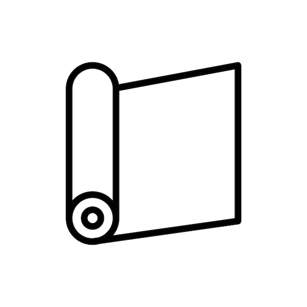 icono de papel de aluminio conjunto de signos de logotipo contorno vectorial