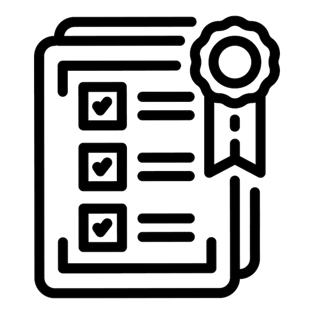 Icono de papel estándar Icono vectorial de papel estándar para el diseño web aislado en fondo blanco