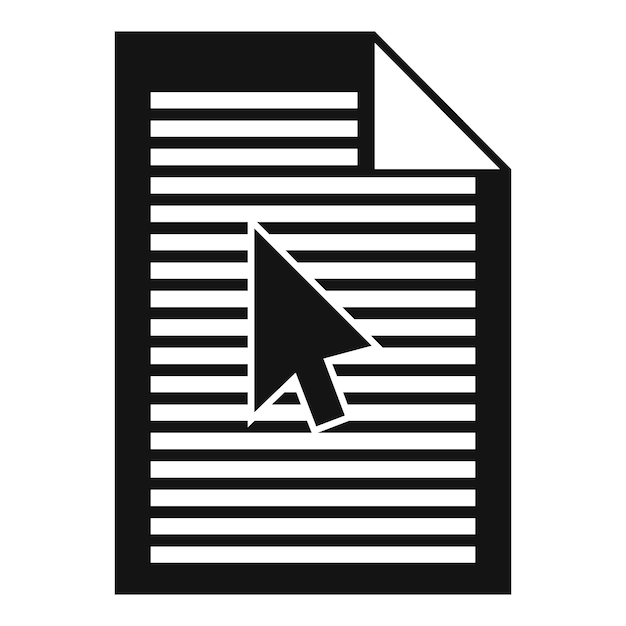Icono de papel de estrategia de vínculo de retroceso Ilustración simple del icono de vector de papel de estrategia de vínculo de retroceso para diseño web aislado sobre fondo blanco
