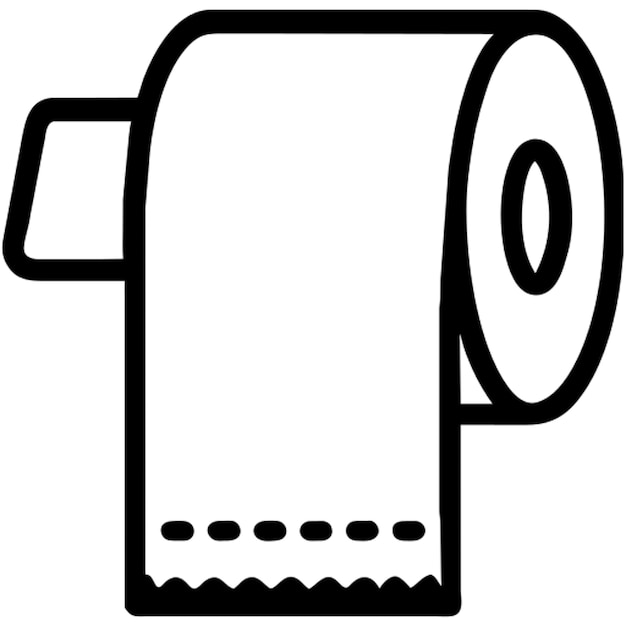 El icono del papel higiénico