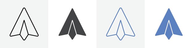 icono de papel plano símbolo de grupo o signo vector