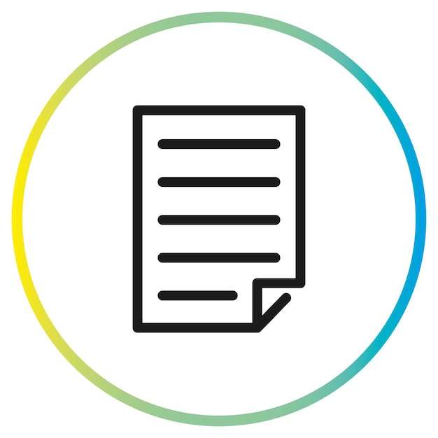 icono de papel vectorial
