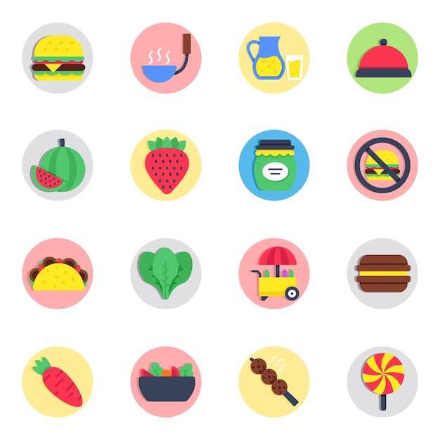 El icono del paquete de comida rápida