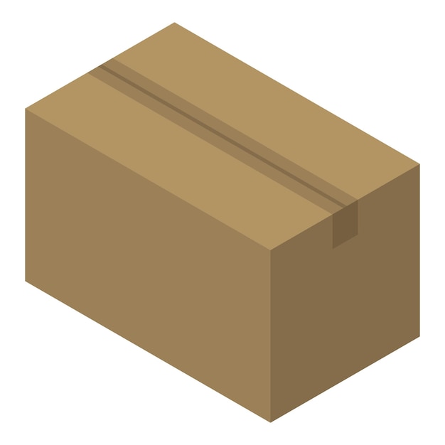 Icono de paquete de entrega Isométrico del icono de vector de paquete de entrega para diseño web aislado sobre fondo blanco