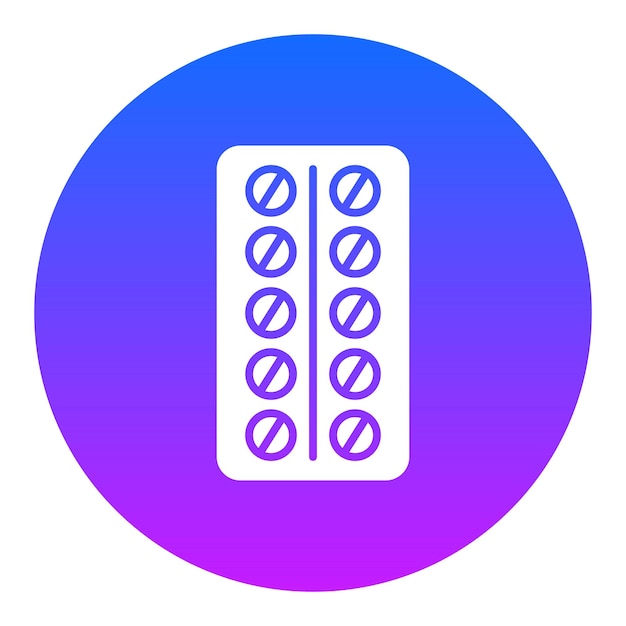 Icono del paquete de las pastillas