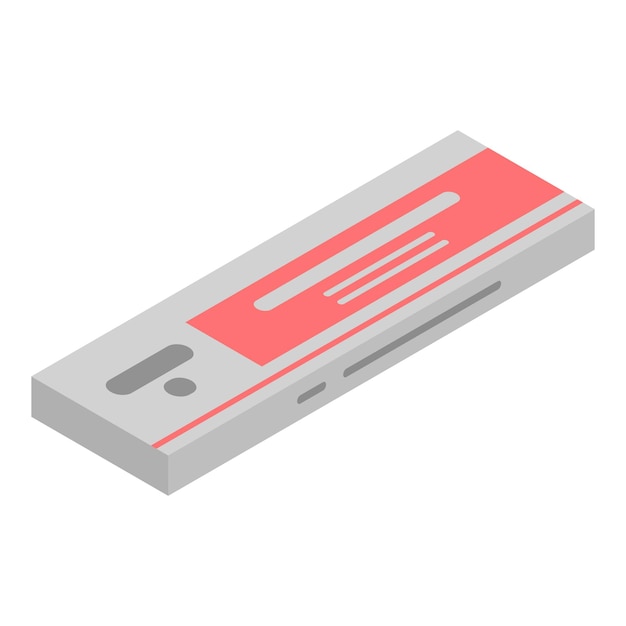 Icono de paquete de píldoras Isométrico de icono de vector de paquete de píldoras para diseño web aislado sobre fondo blanco