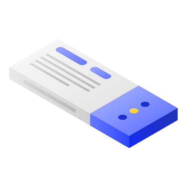 Icono de paquete de píldoras Isométrico del icono de vector de paquete de píldoras para diseño web aislado sobre fondo blanco