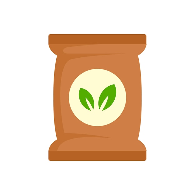 Icono de paquete de plantas de semilla Ilustración plana del icono vectorial de paquete De plantas de semillas para el diseño web