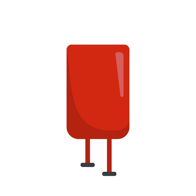 Icono de paquete de sangre ilustración plana del icono de vector de paquete de sangre para diseño web