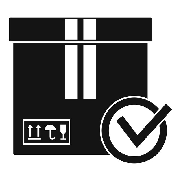 Icono de paquete sellado Ilustración simple del icono de vector de paquete sellado para diseño web aislado sobre fondo blanco