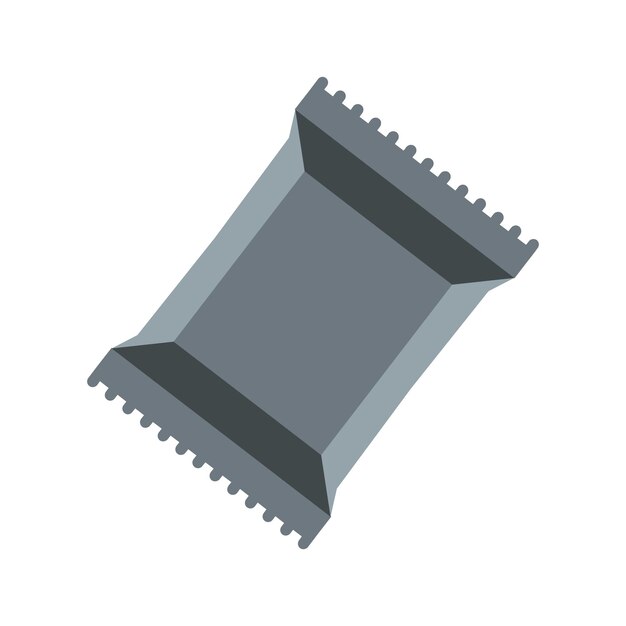 Icono de paquete de servilletas en estilo plano aislado en ilustración vectorial de fondo blanco