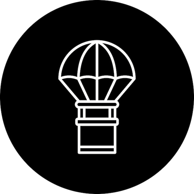 Icono del paracaídas