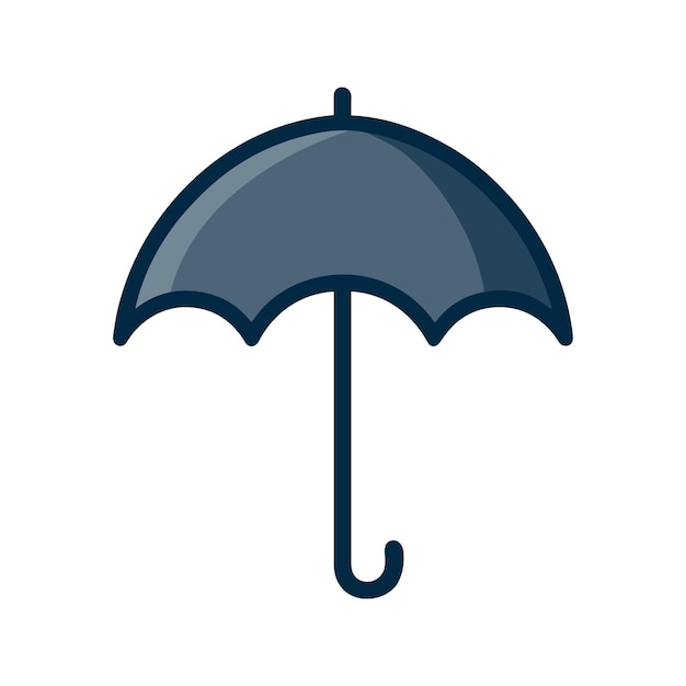 Vector icono de paraguas aislado en fondo blanco icono de paraguas en diseño plano