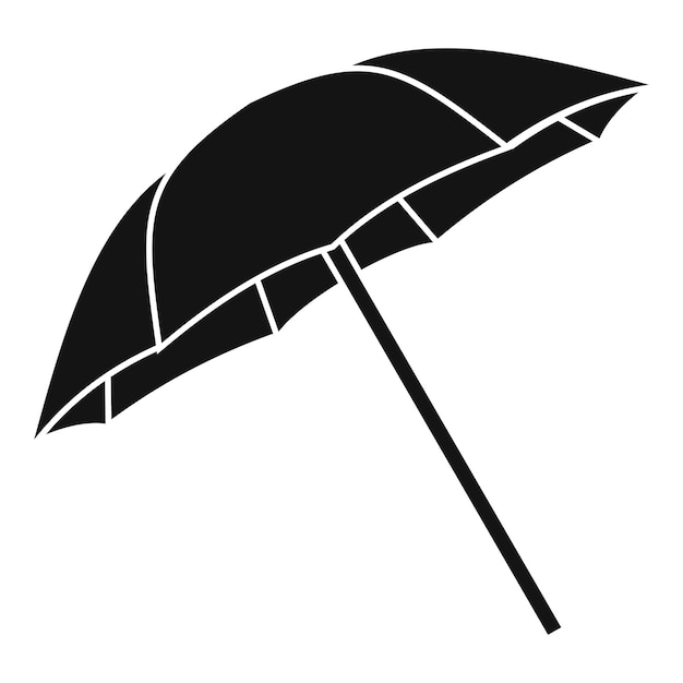 Icono de paraguas Ilustración simple del icono de vector de paraguas para web