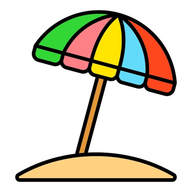 Icono del paraguas de sol