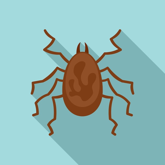 Vector icono de parásito araña ilustración plana del icono de vector de parásito araña para diseño web